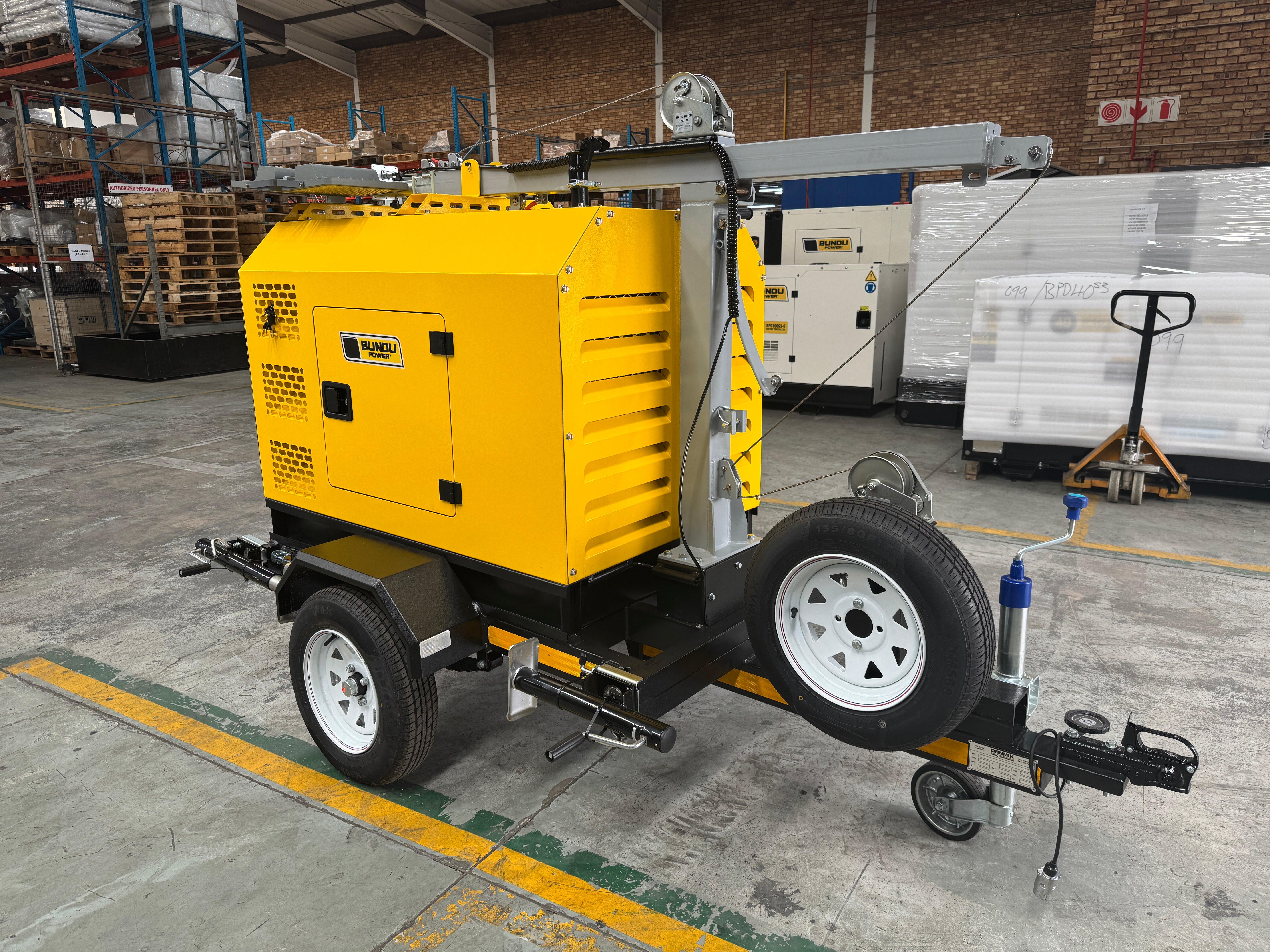 7kVA Yanmar Diesel Mobile Lighting Tower