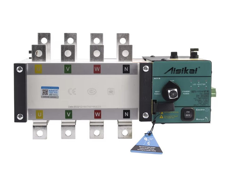 1600A - 3-Phase, 4 Pole ATS in Enclosure