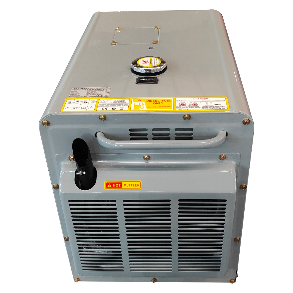 Exhaust end of 5kVA Diesel generator