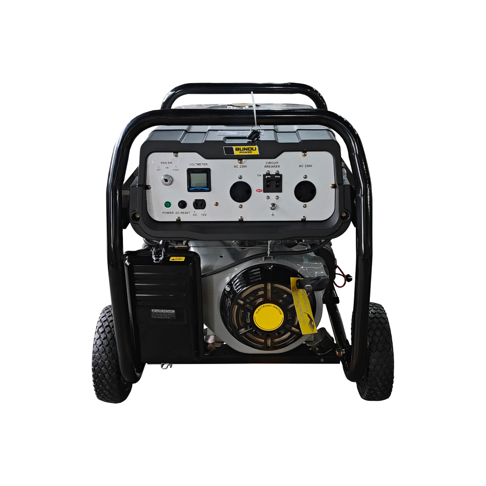 6.5 kVA Open Petrol Generator - Bundu Power - BP6500-OP Open Type Generator