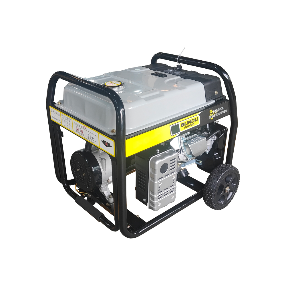 6.5 kVA Open Petrol Generator - Bundu Power - BP6500-OP Open Type Generator