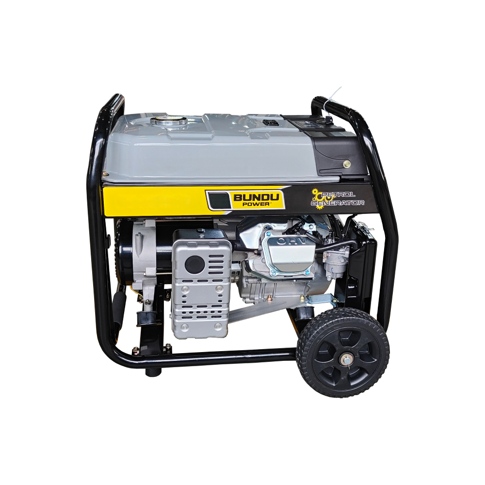 6.5 kVA Open Petrol Generator - Bundu Power - BP6500-OP Open Type Generator