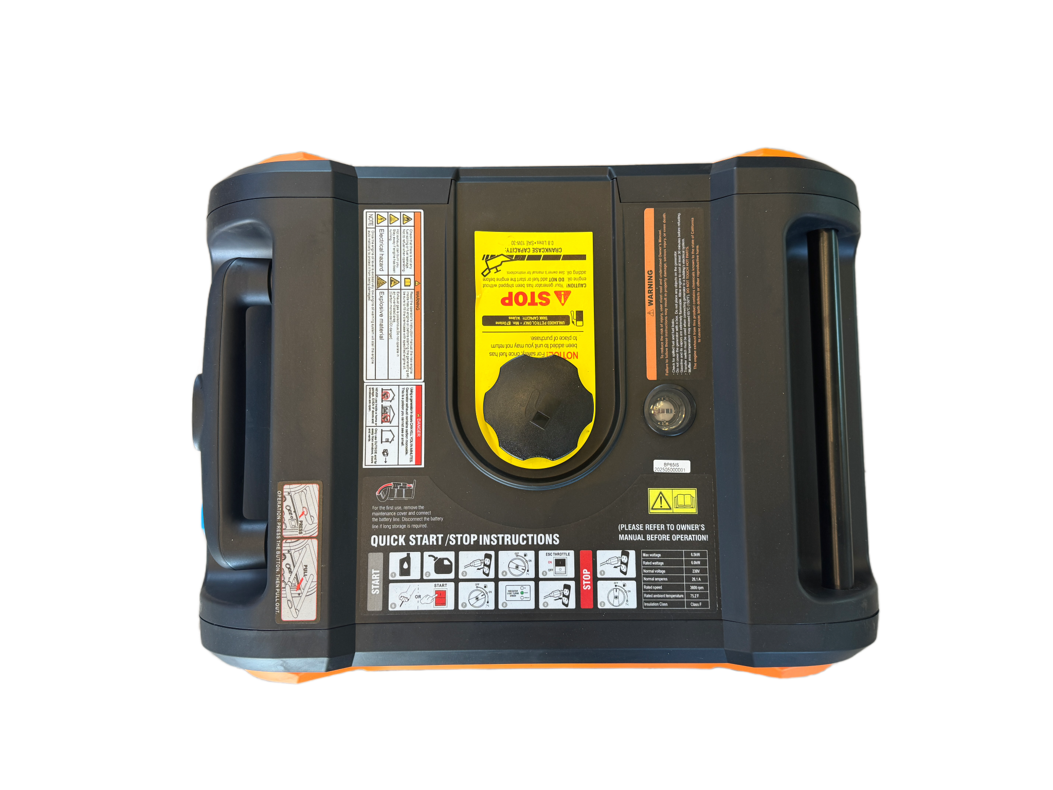 6.5Kva Inverter Type Silent PETROL Generator - BP6500ISE
