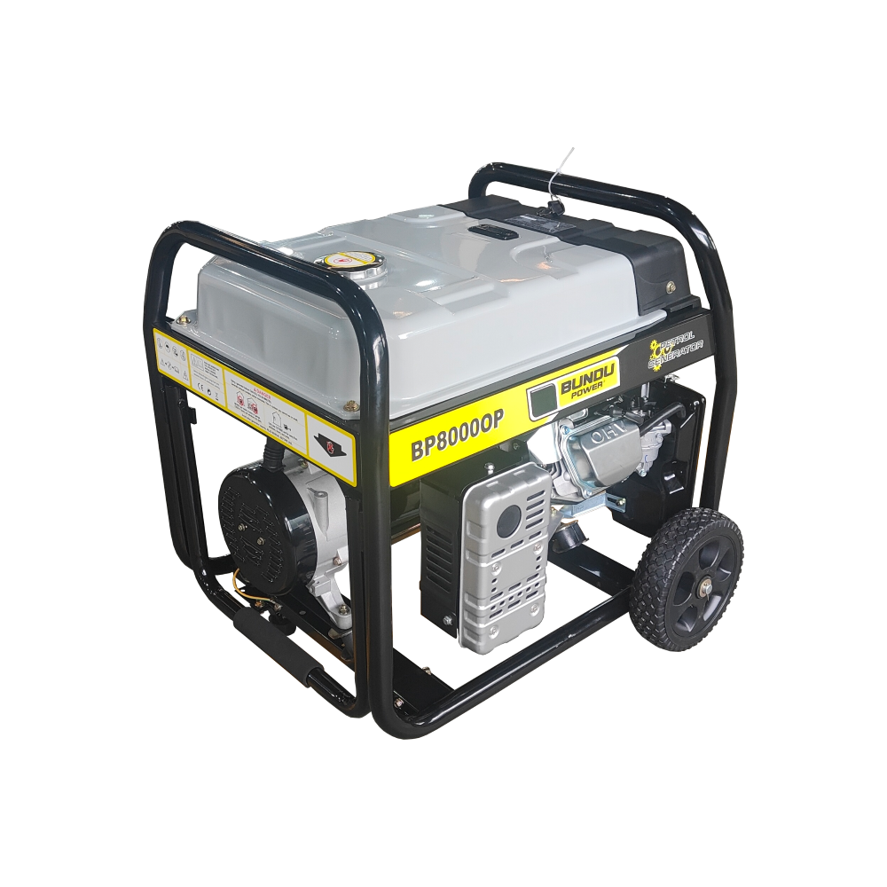 8.0 kVA Open Petrol Generator - Bundu Power - BP8000-OP Open Type Generator