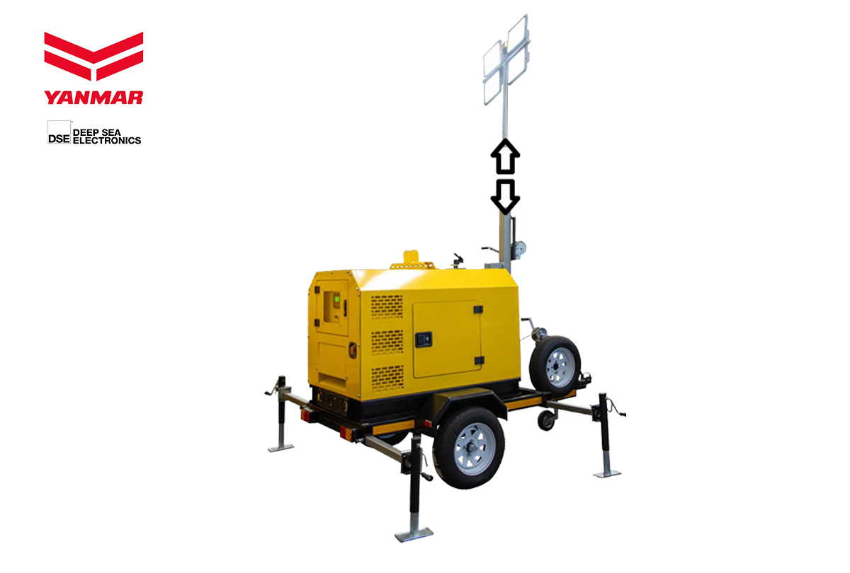 7kVA Yanmar Diesel Mobile Lighting Tower